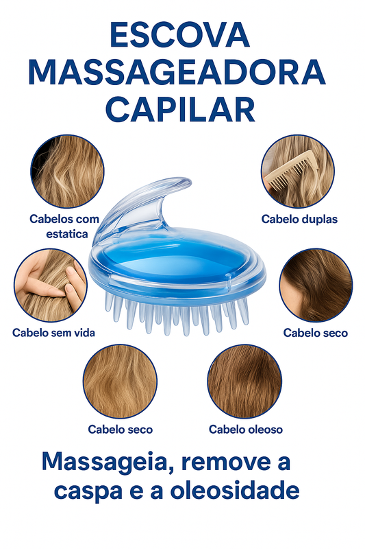 Escova Massageadora Capilar Plus