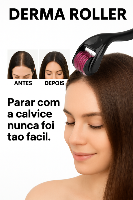 Derma Roller 540 Agulhas – Combate Eficaz à Alopecia