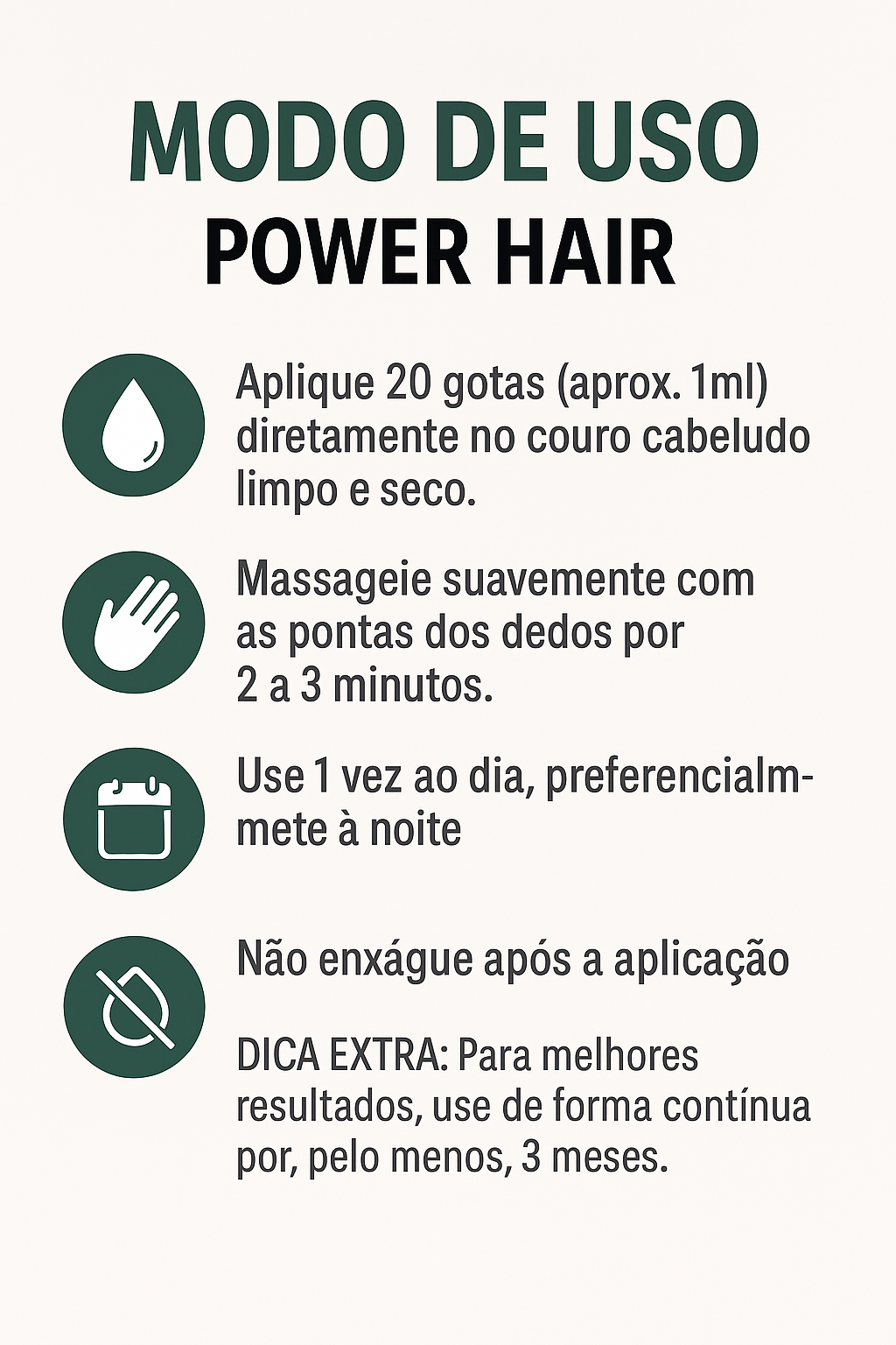 Tônico Capilar Power Hair