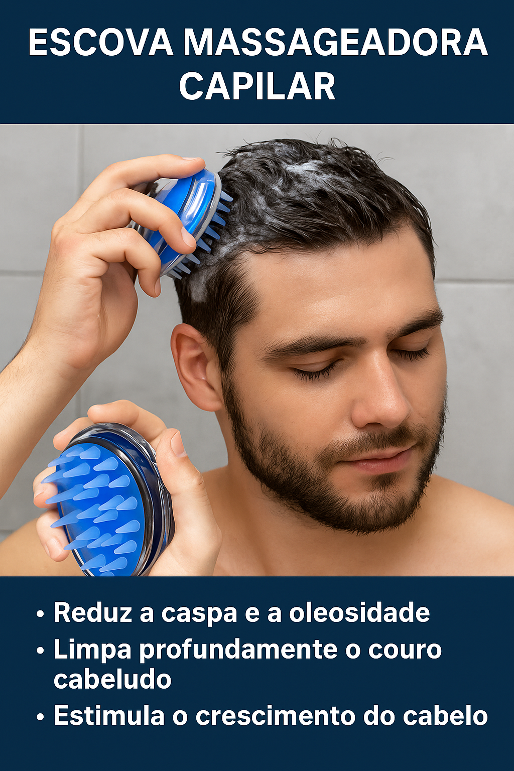 Escova Massageadora Capilar Plus