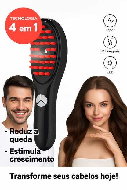 Escova Laser Led Massageadora