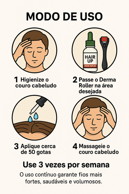 Sérum Hair Up (Usar com Derma Roller)